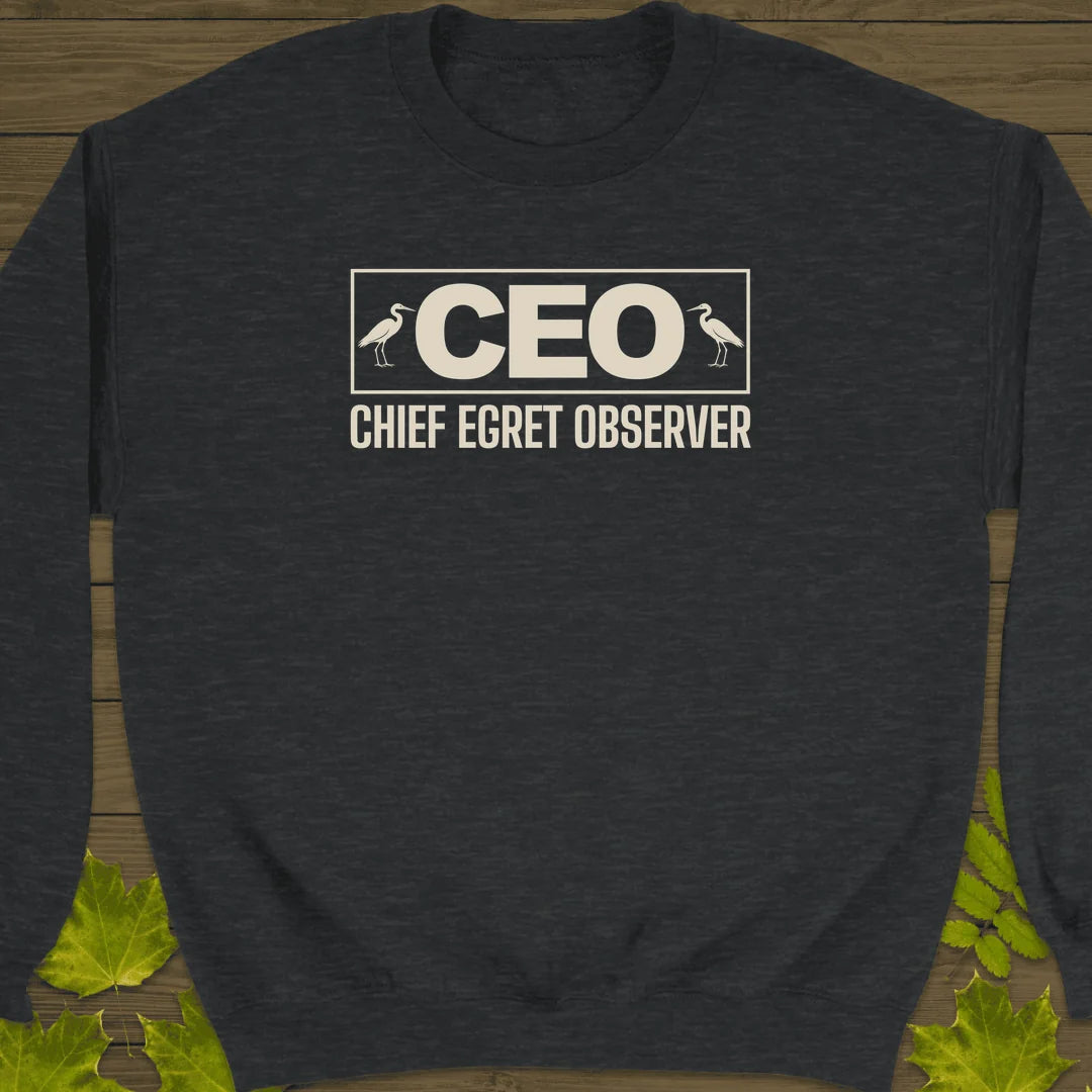 Chief Egret Observer Sweatshirt in Dark Heather