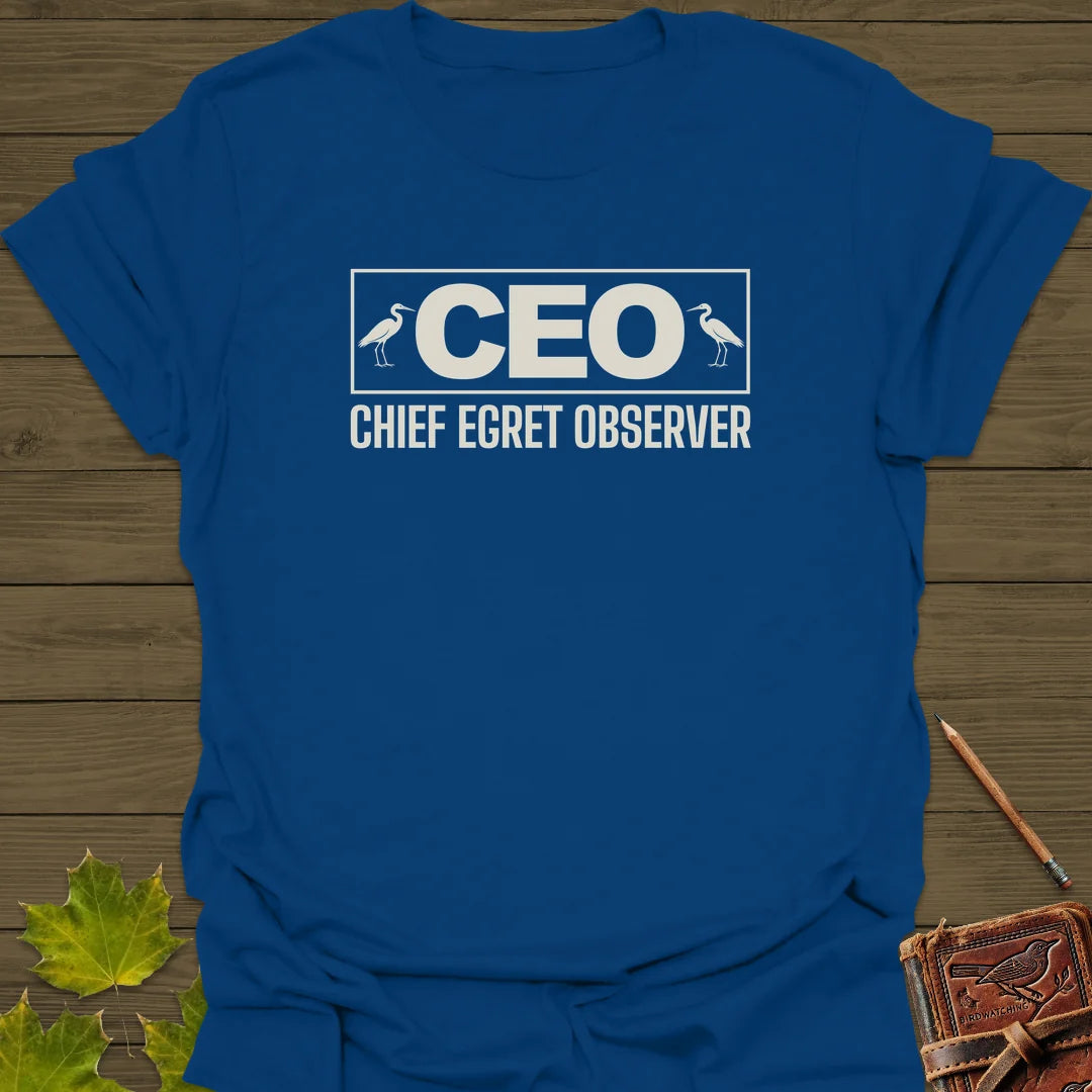Chief Egret Observer T-Shirt in Royal