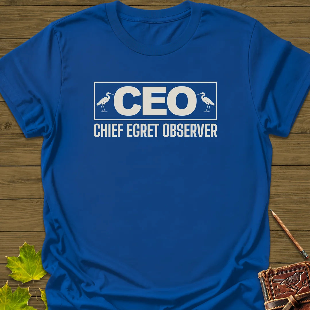 Chief Egret Observer T-Shirt in Royal