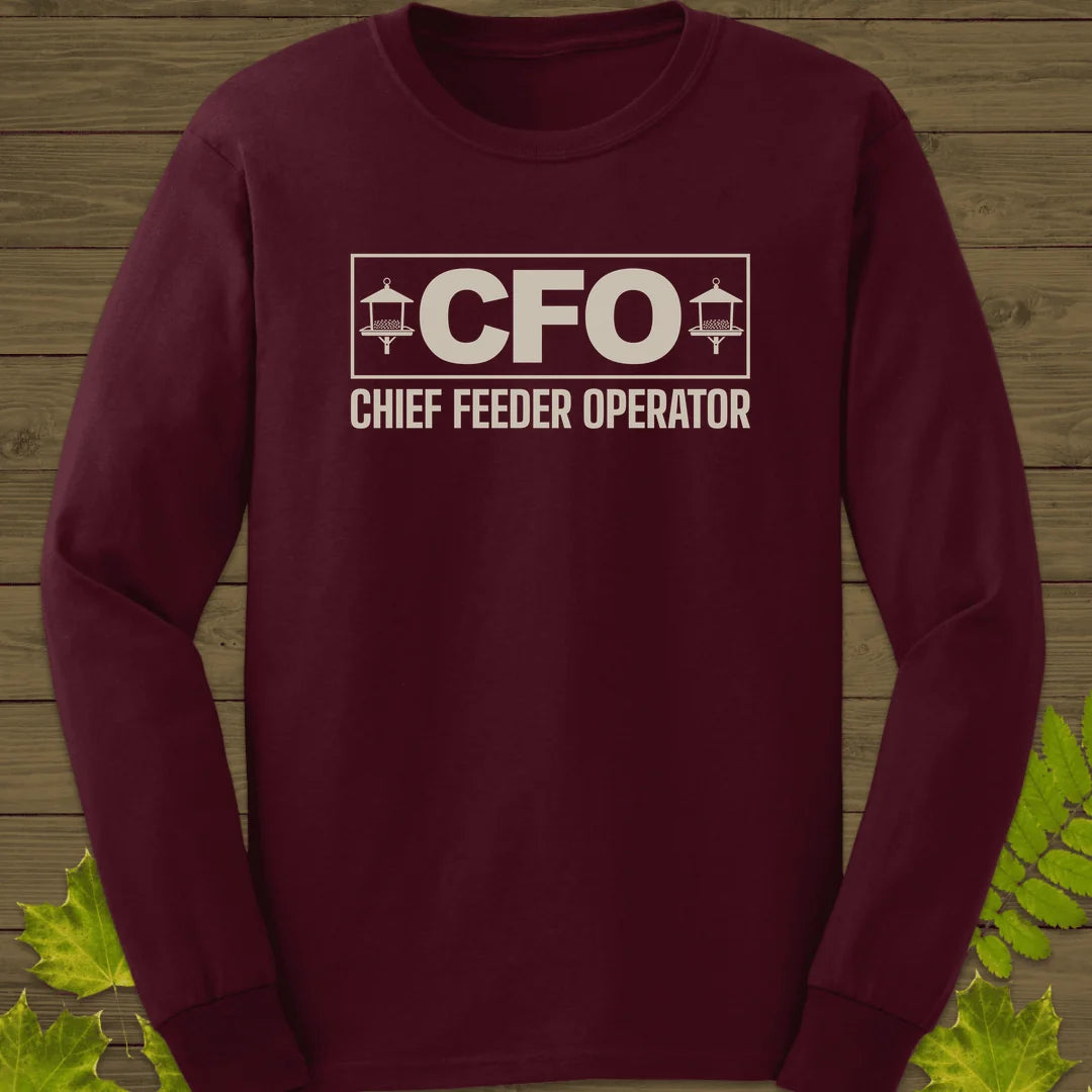 Chief Feeder Operator Long Sleeve in Maroon