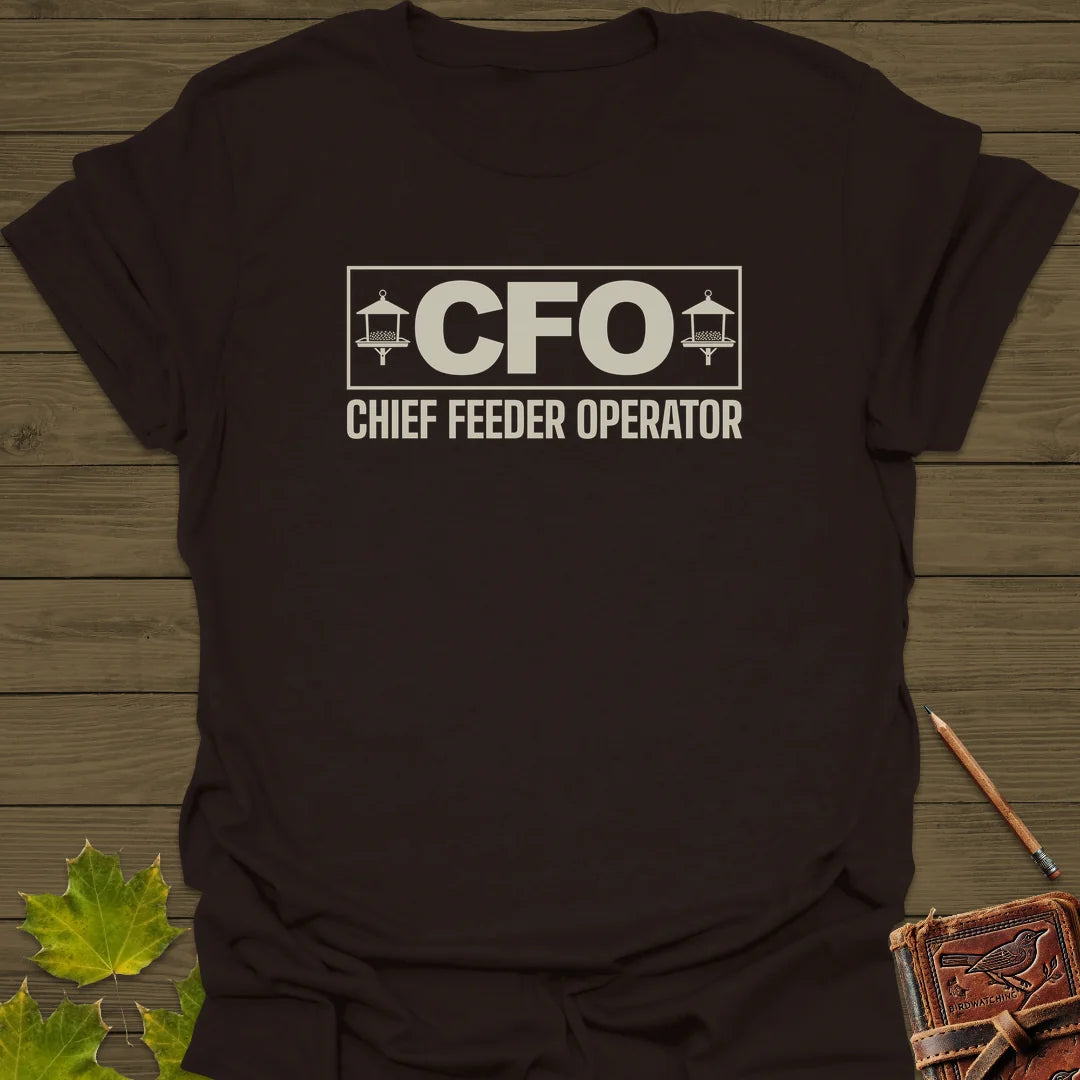 Chief Feeder Operator T-Shirt in Dark Chocolate