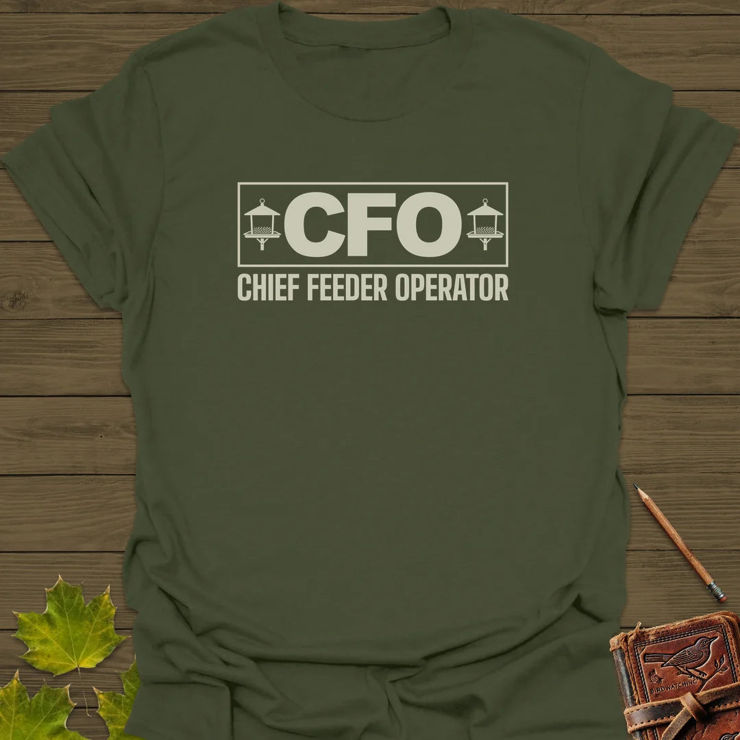 Chief Feeder Operator T-Shirt in Military Green