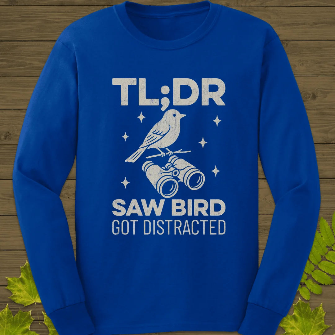 Saw Bird Distracted Long Sleeve in Royal