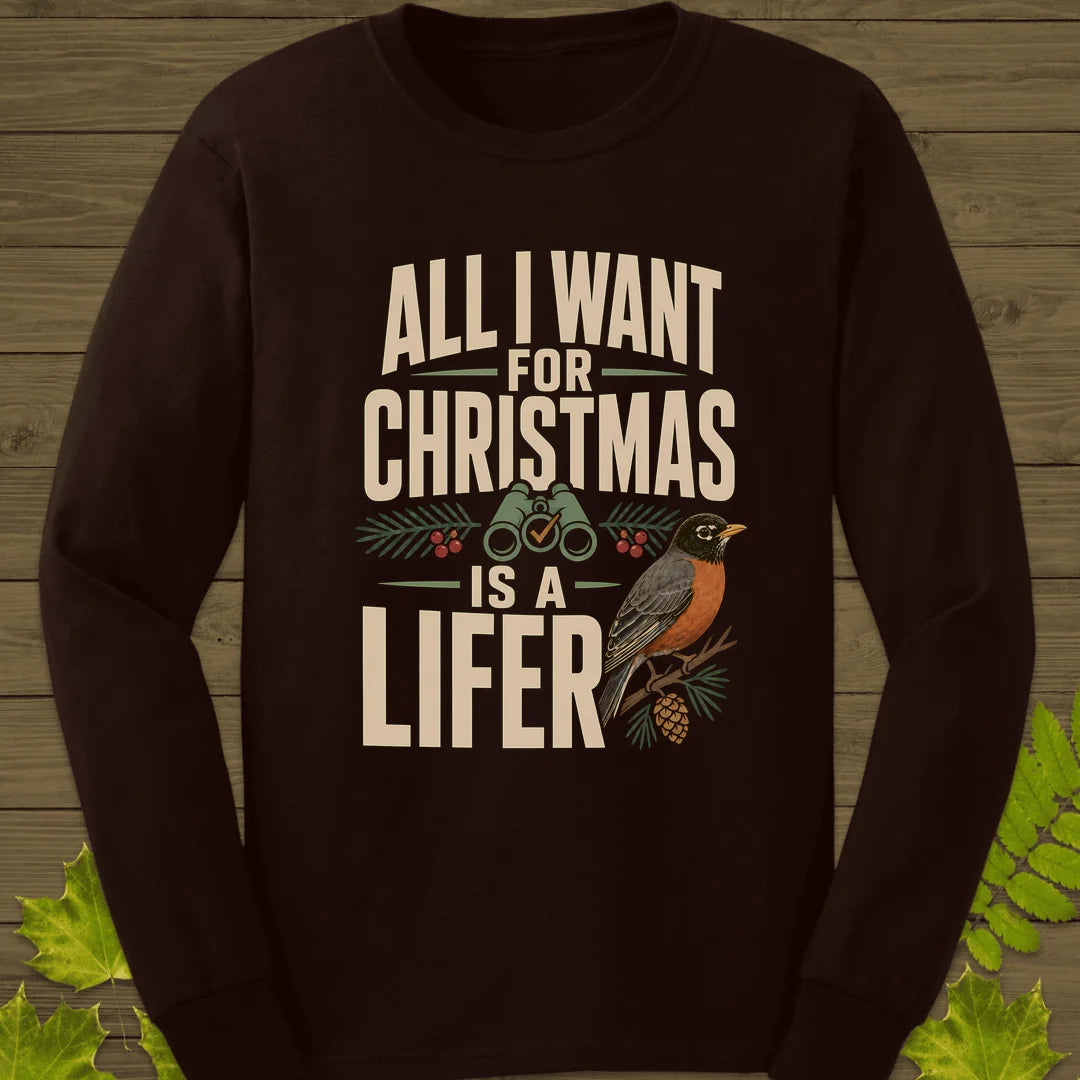 Christmas Lifer Robin Long Sleeve in Dark Chocolate