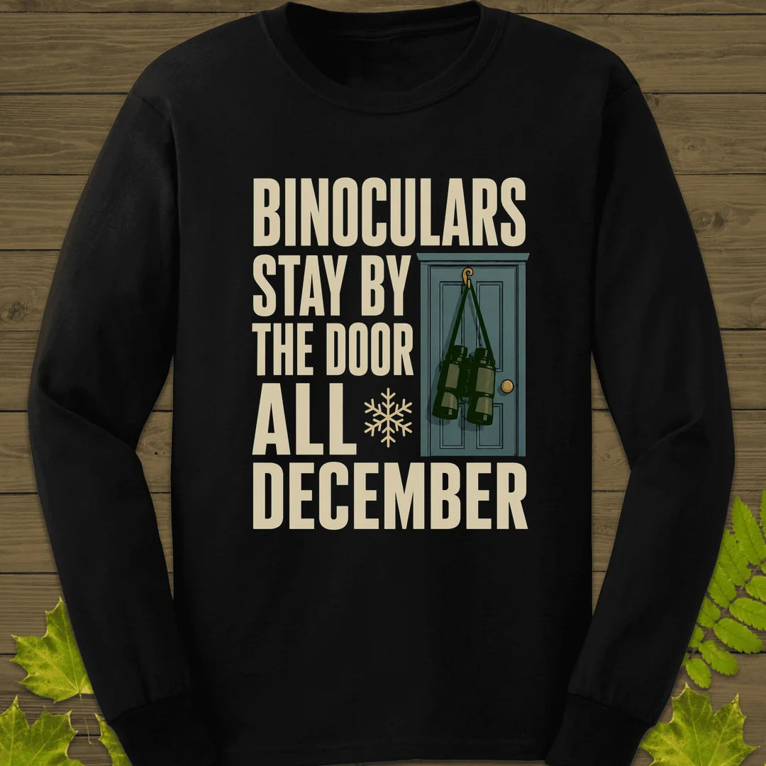Binoculars By The Door Long Sleeve in Black