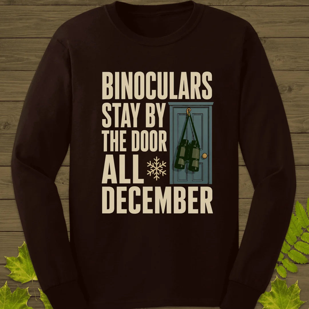 Binoculars By The Door Long Sleeve in Dark Chocolate