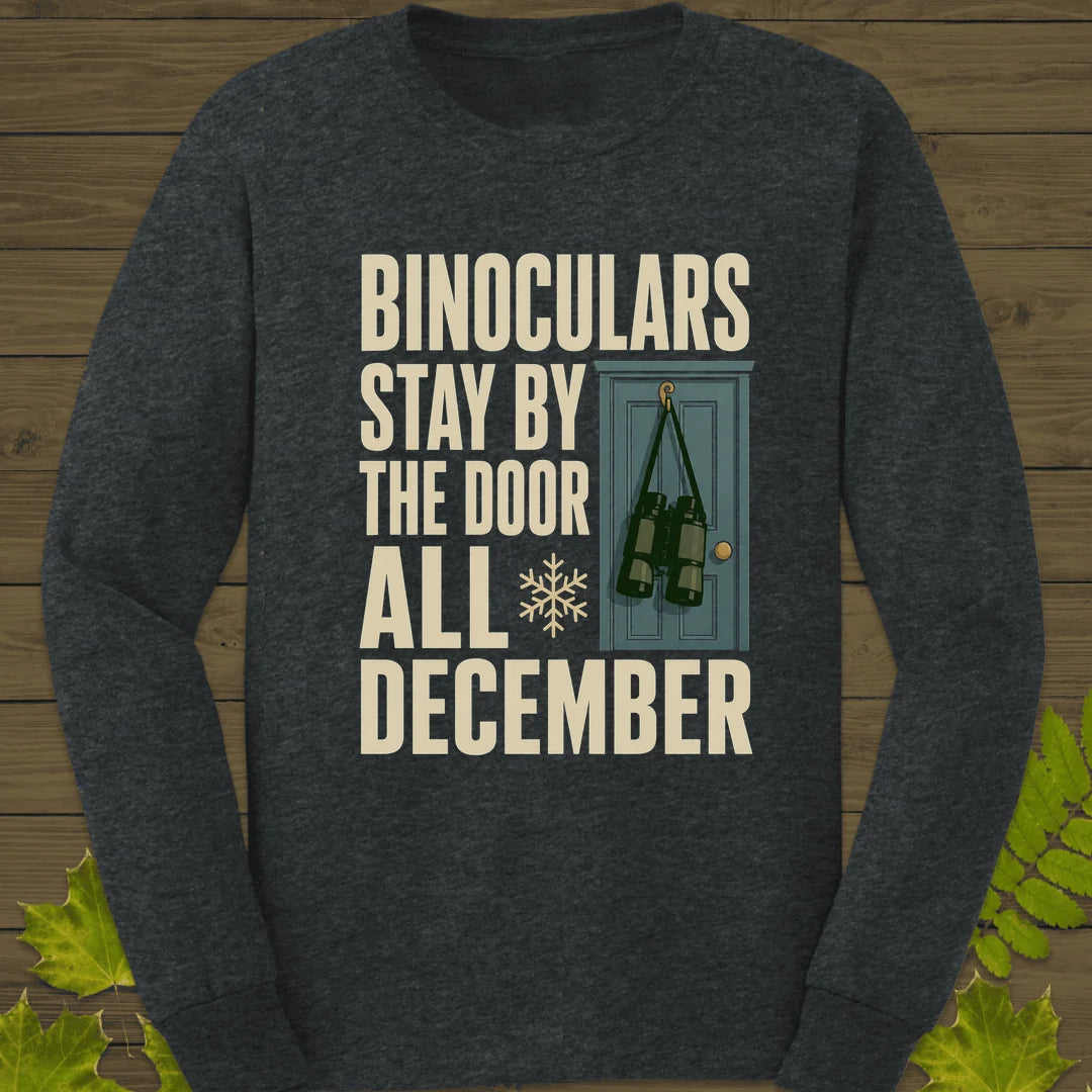 Binoculars By The Door Long Sleeve in Dark Heather