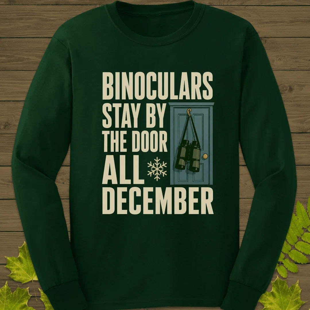 Binoculars By The Door Long Sleeve in Forest Green