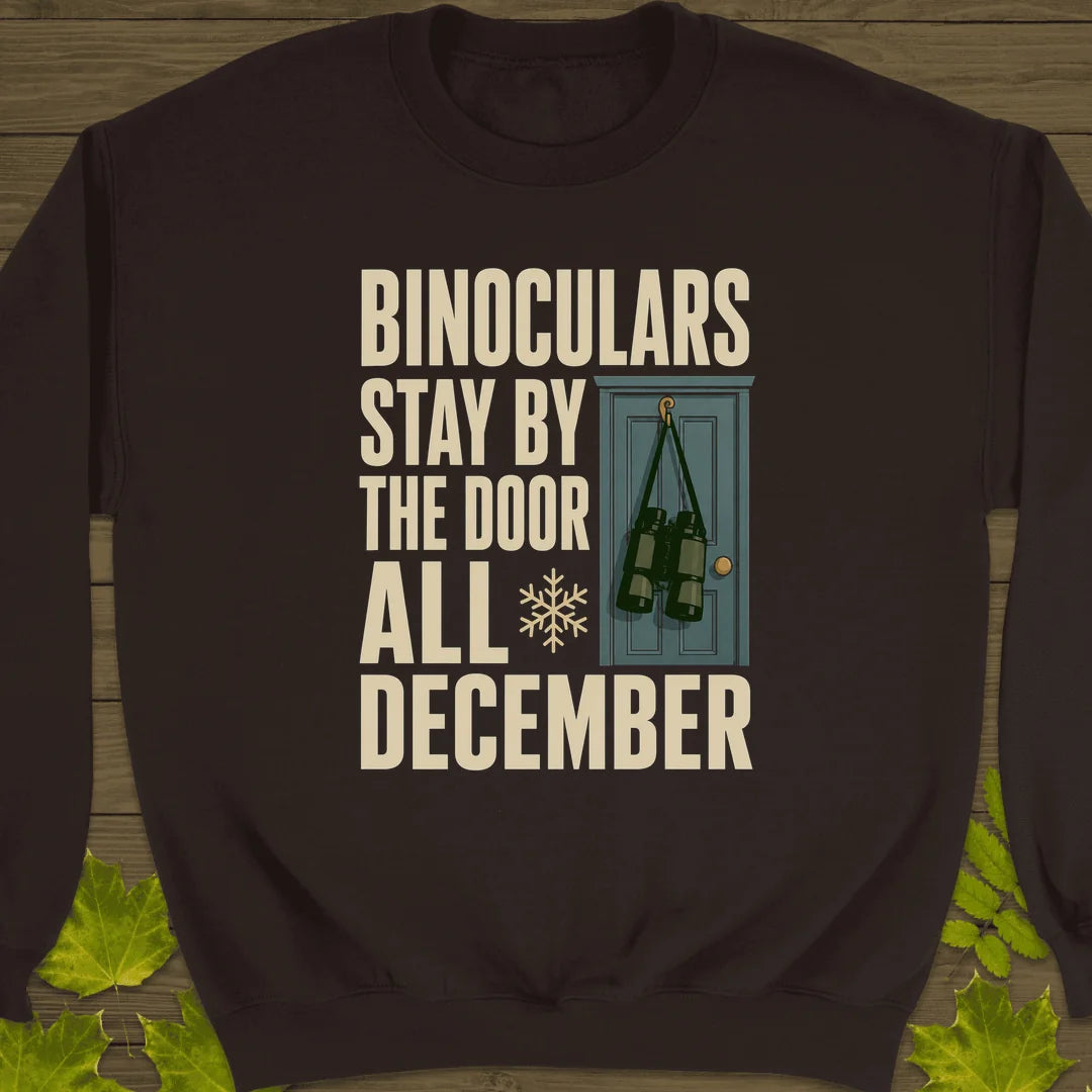 Binoculars By The Door Sweatshirt in Dark Chocolate