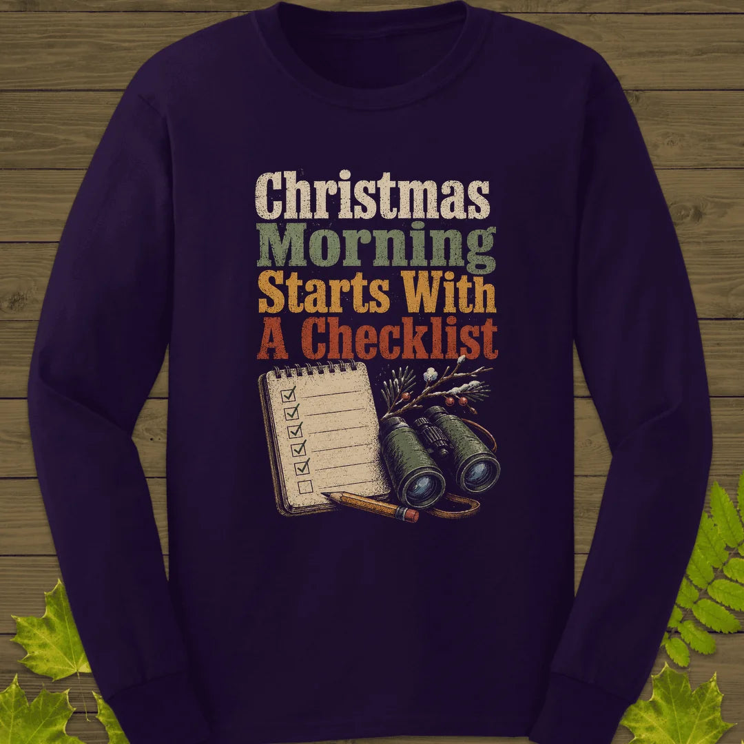 Christmas Checklist Long Sleeve in Purple