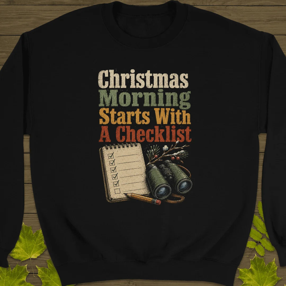 Christmas Checklist Sweatshirt in Black