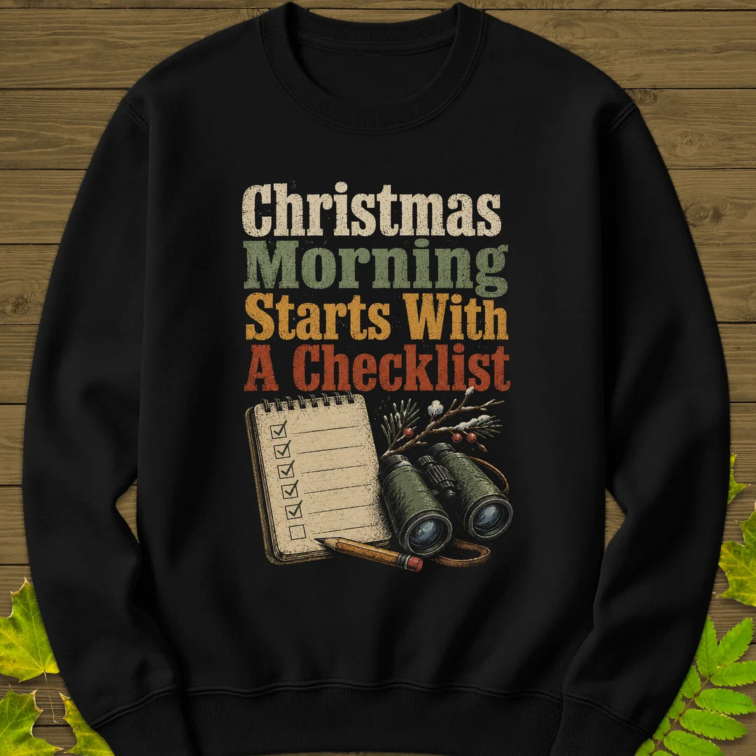 Christmas Checklist Sweatshirt in Black