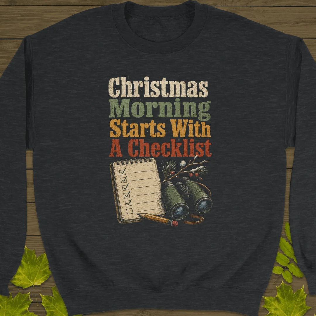 Christmas Checklist Sweatshirt in Dark Heather