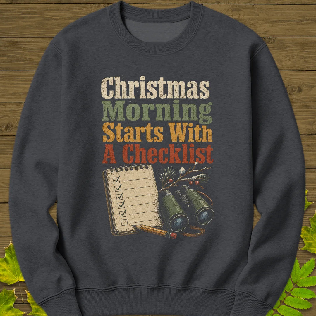 Christmas Checklist Sweatshirt in Dark Heather