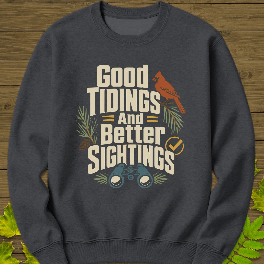 Good Tidings Sightings Sweatshirt in Dark Heather