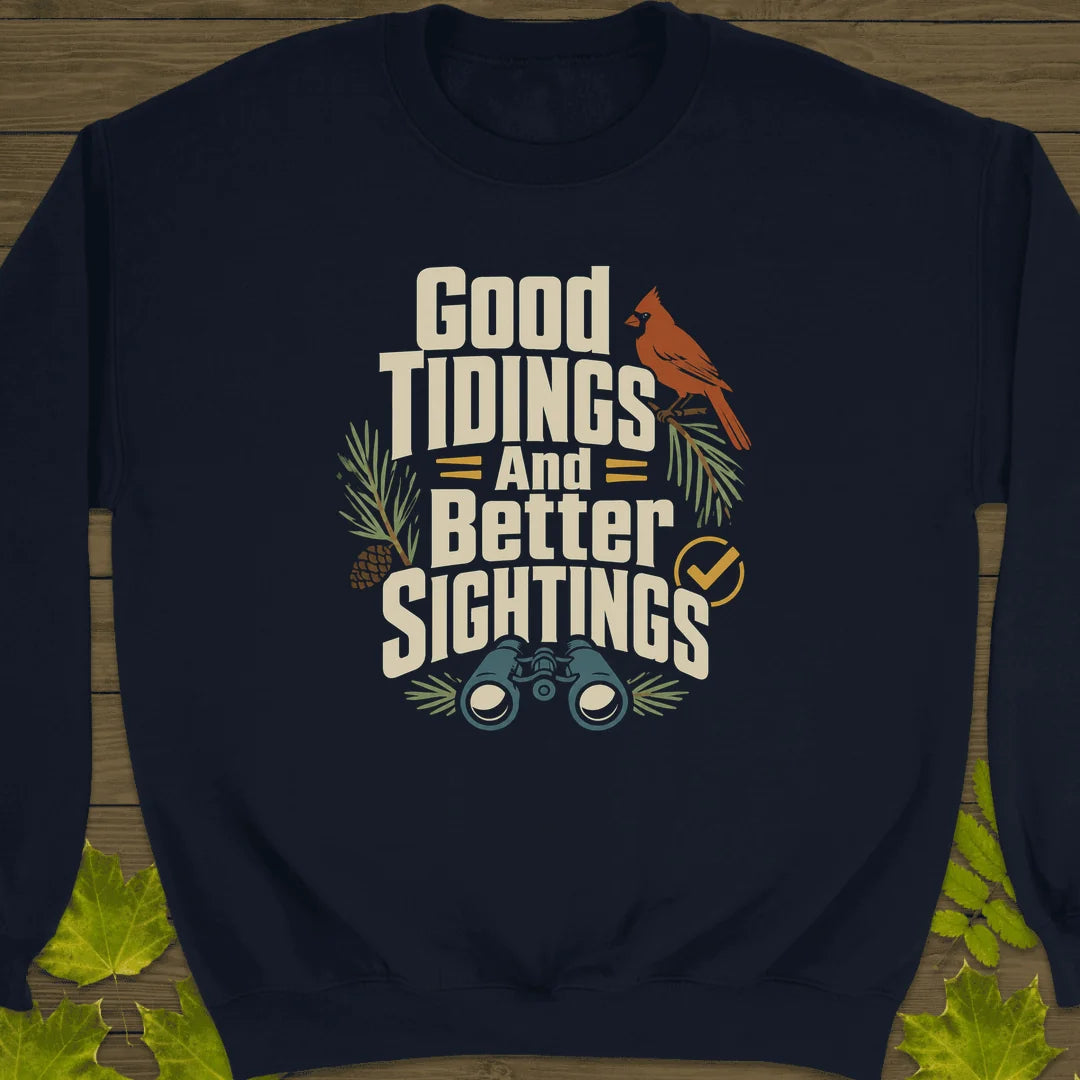 Good Tidings Sightings Sweatshirt in Navy