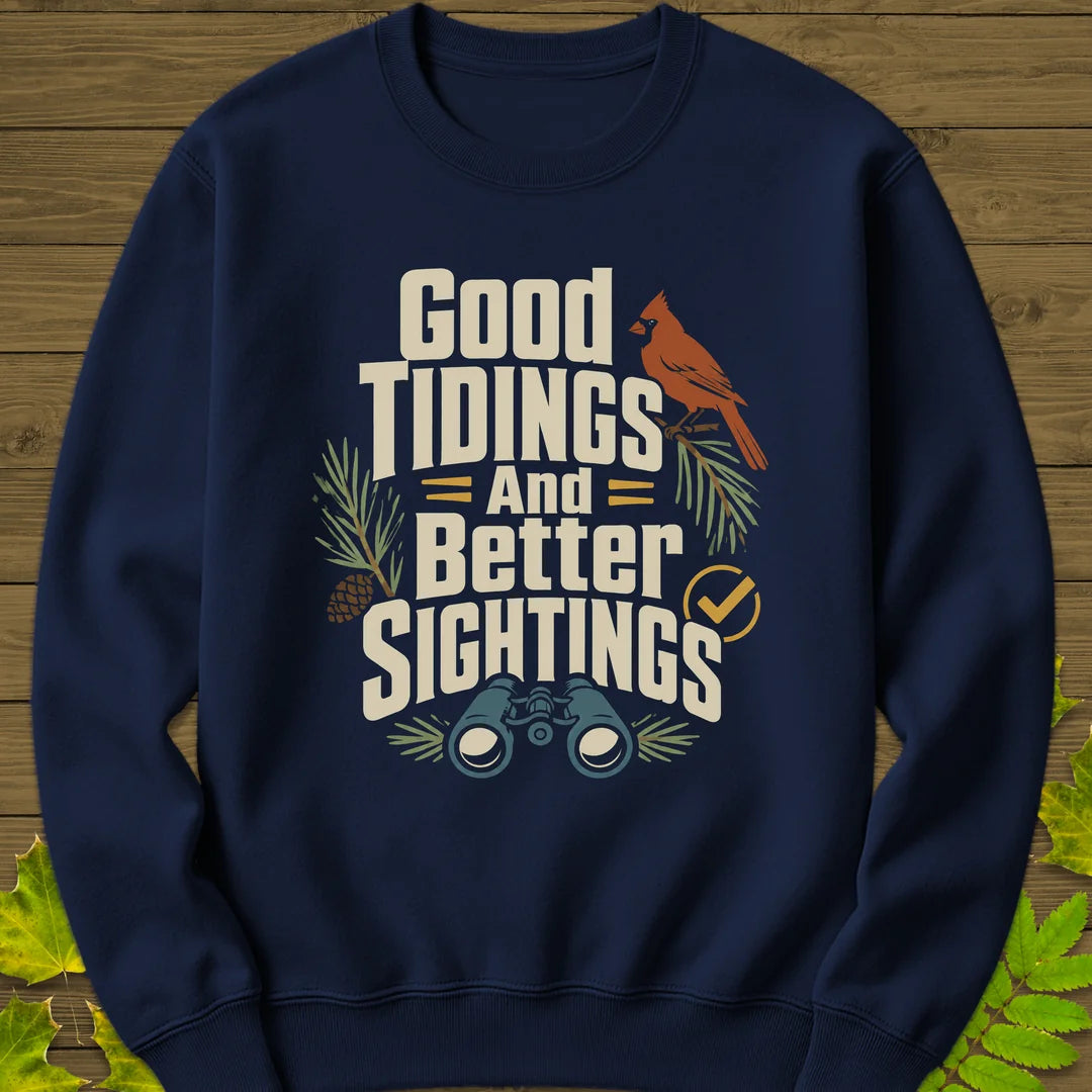 Good Tidings Sightings Sweatshirt in Navy