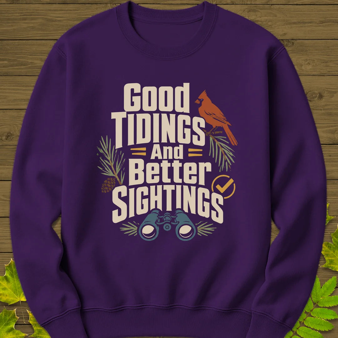 Good Tidings Sightings Sweatshirt in Purple
