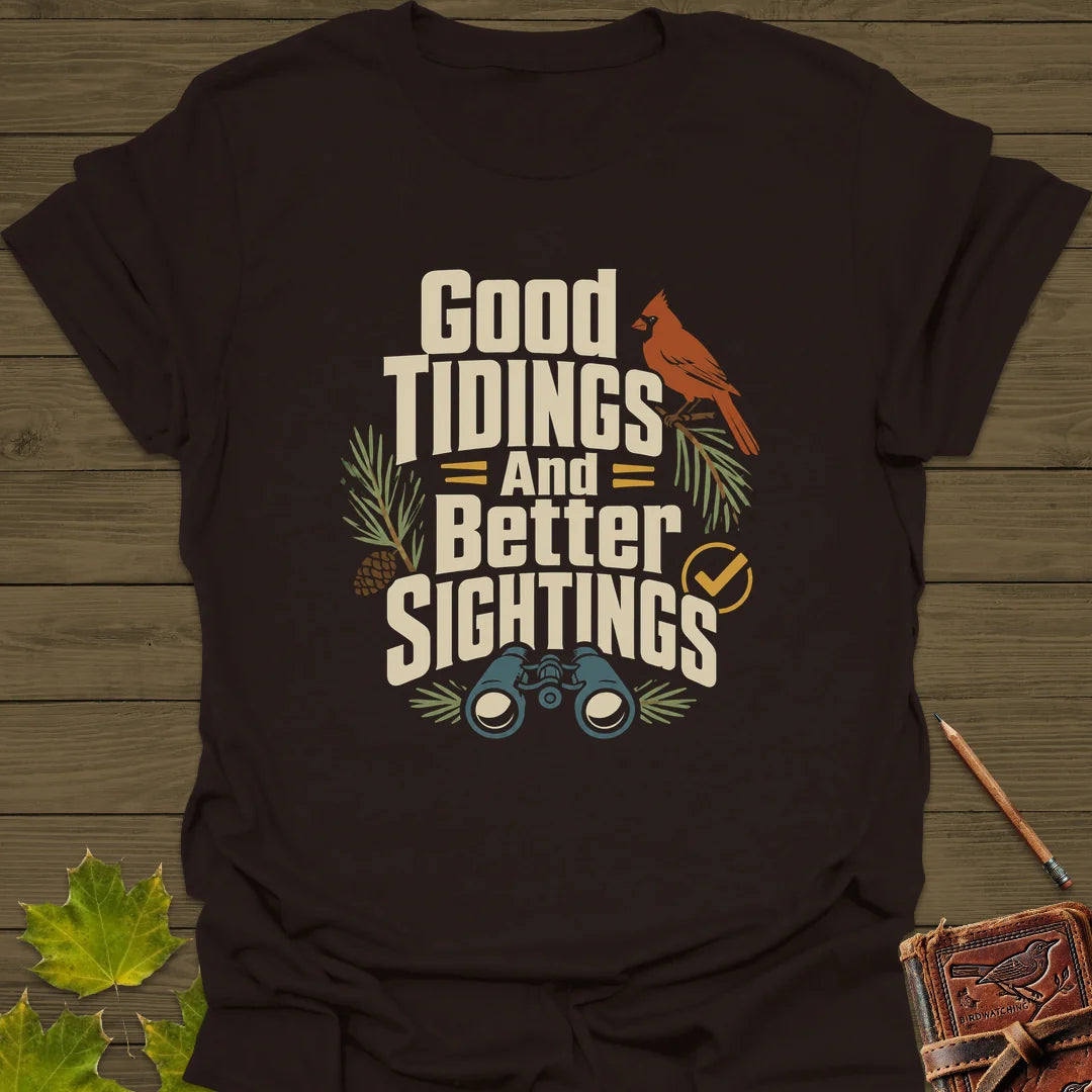 Good Tidings Sightings T-Shirt in Dark Chocolate