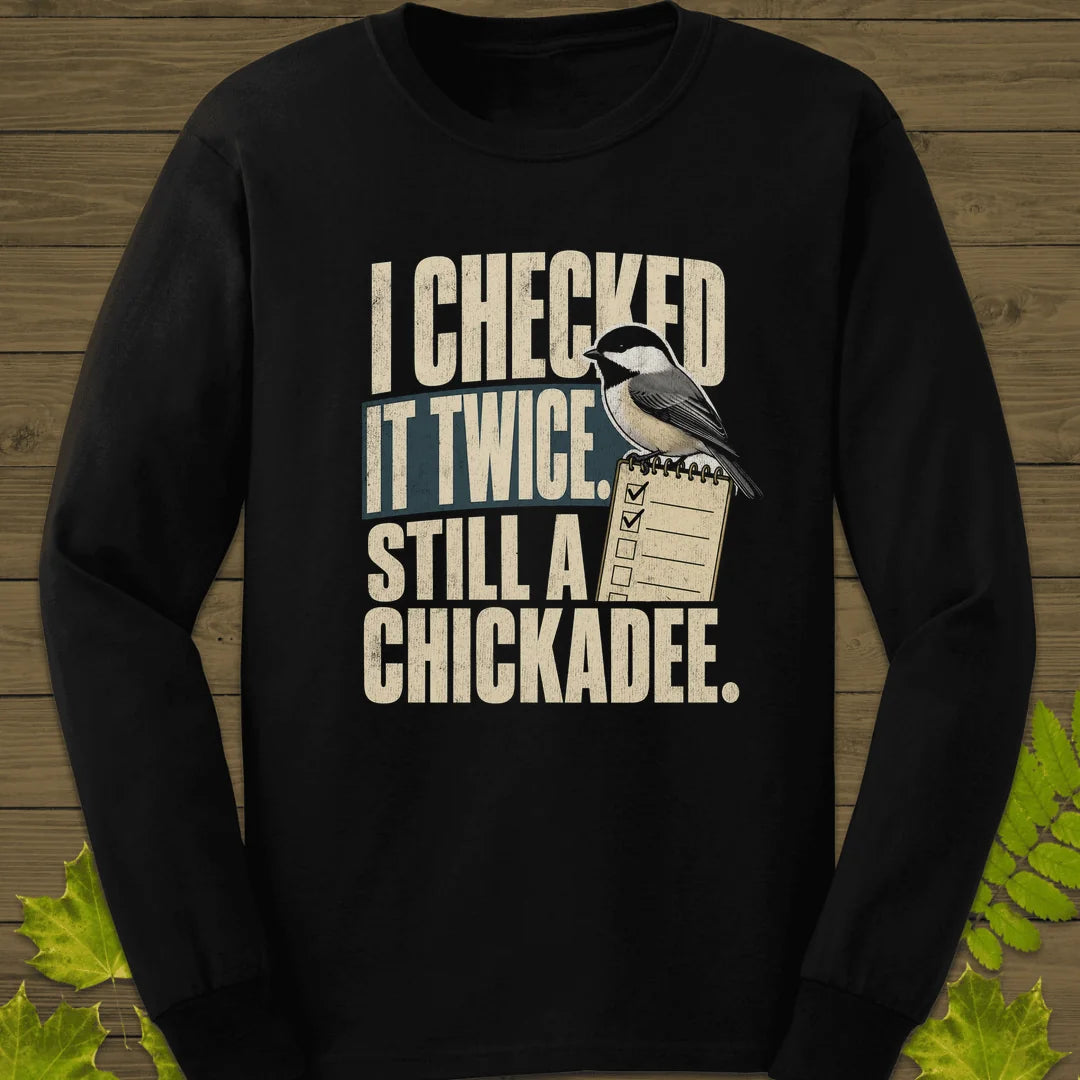 I Checked It Twice Long Sleeve in Black