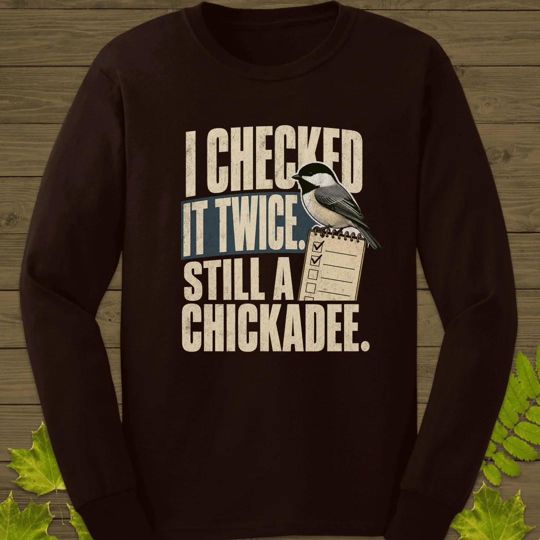 I Checked It Twice Long Sleeve in Dark Chocolate