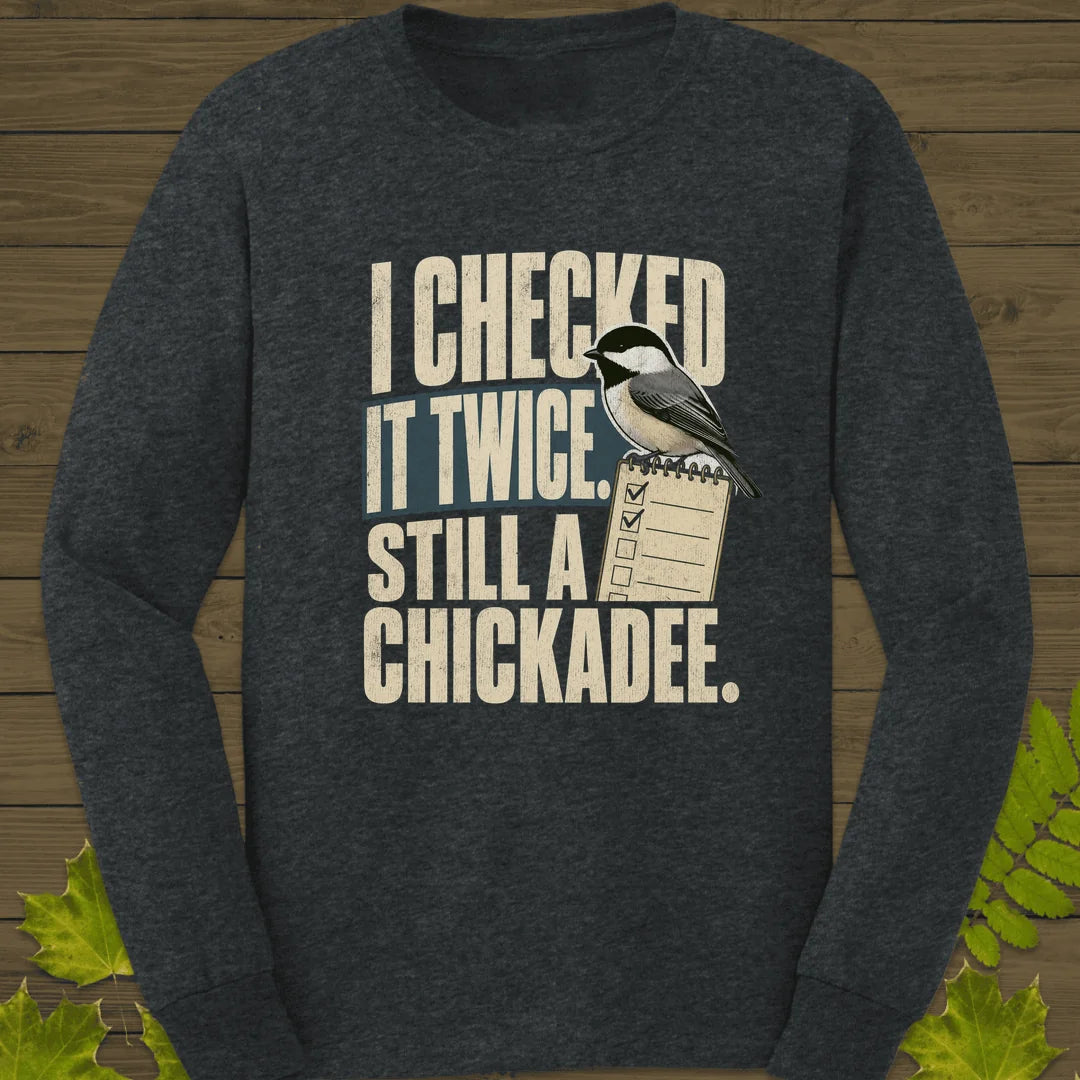 I Checked It Twice Long Sleeve in Dark Heather