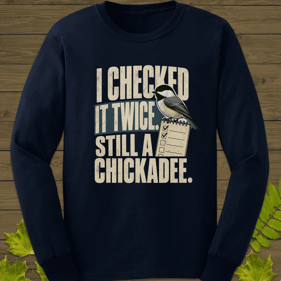 I Checked It Twice Long Sleeve in Navy