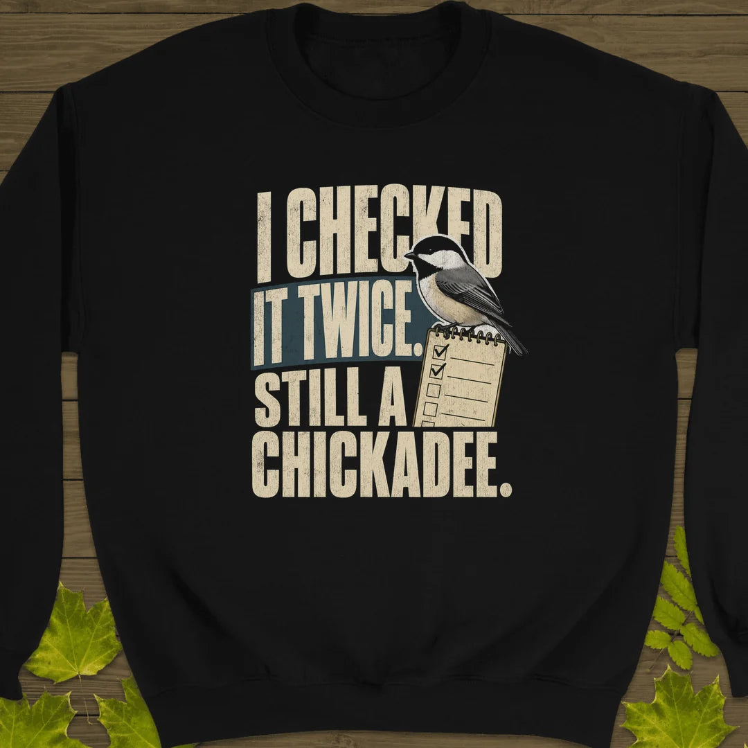 I Checked It Twice Sweatshirt in Black