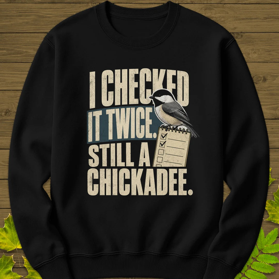Checked It Twice Sweatshirt in Black