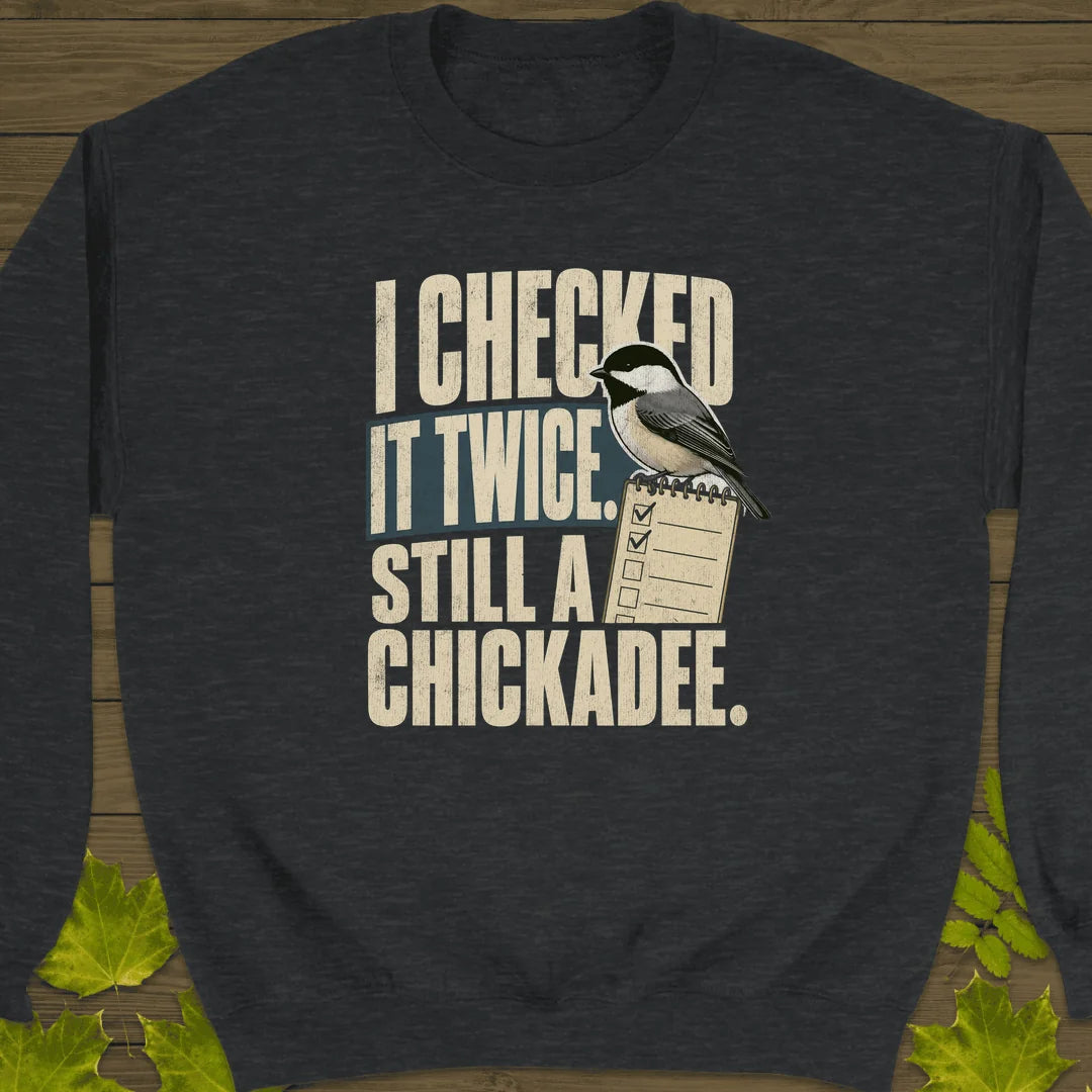 I Checked It Twice Sweatshirt in Dark Heather
