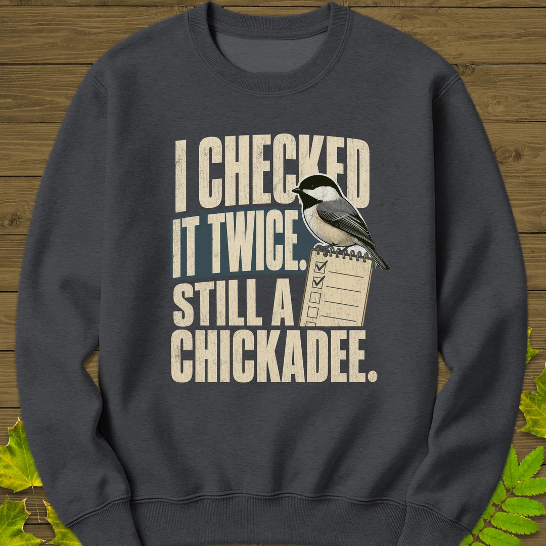 Checked It Twice Sweatshirt in Dark Heather