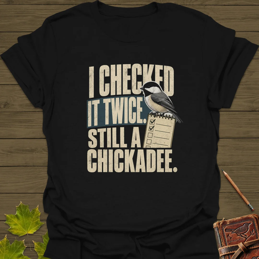 I Checked It Twice T-Shirt in Black