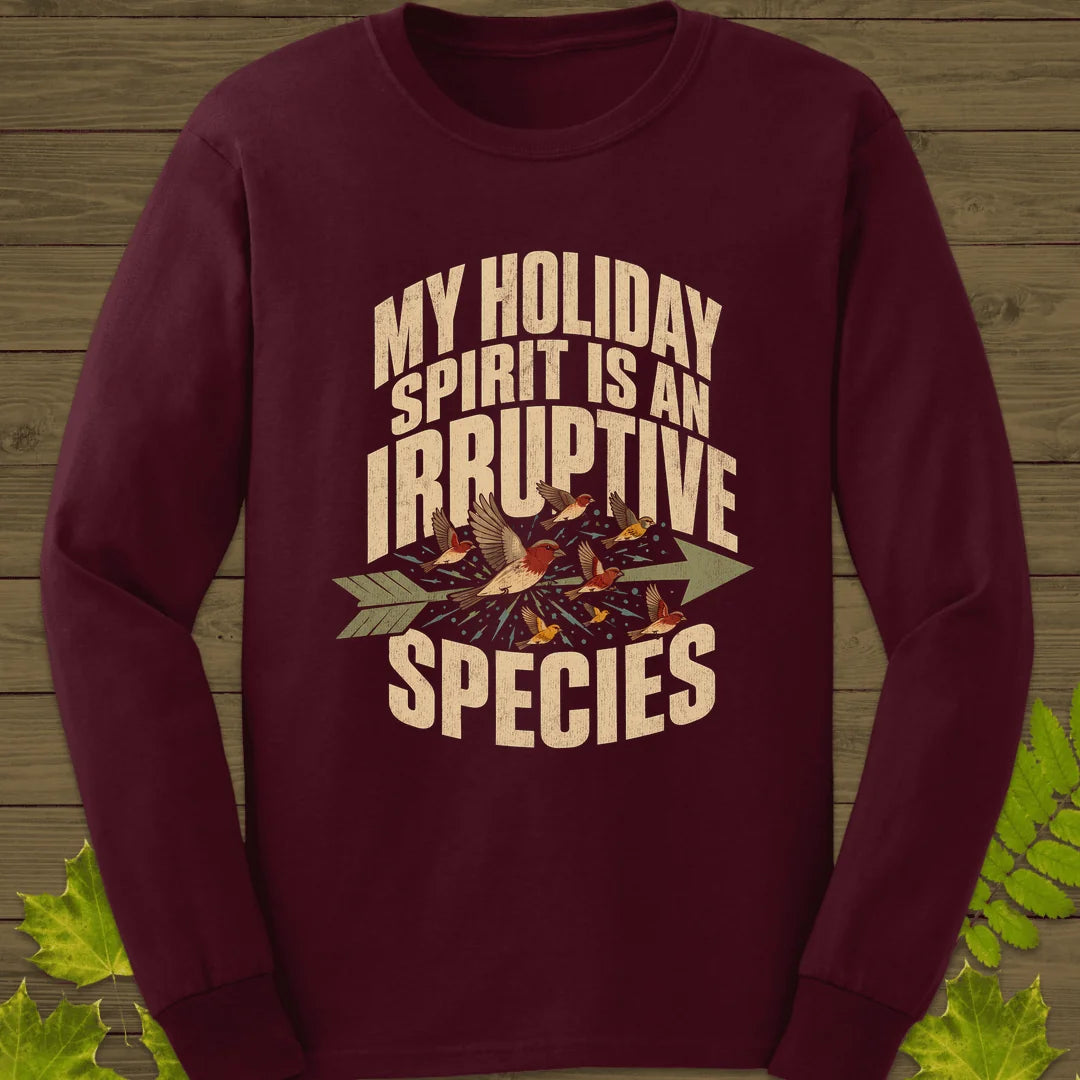 Irruptive Species Long Sleeve in Maroon