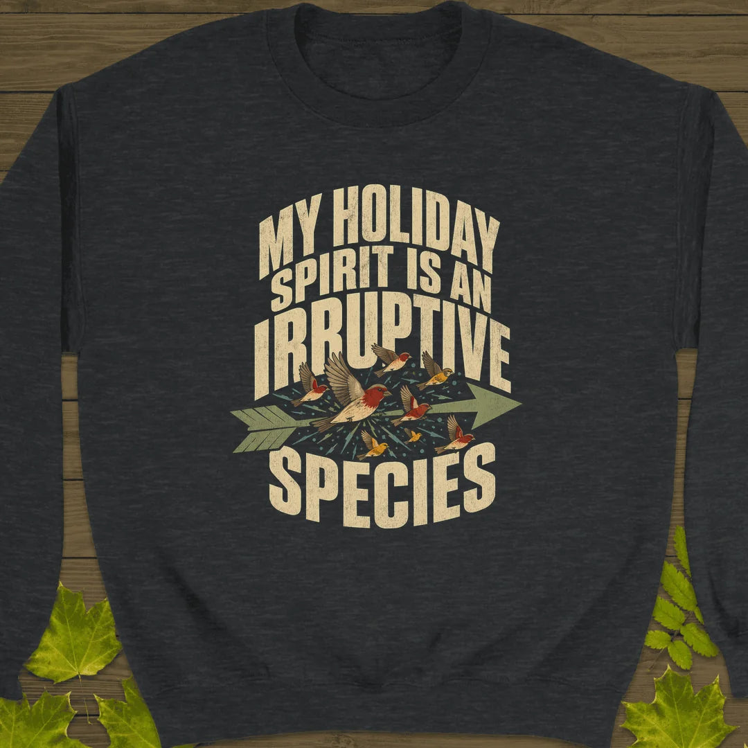 Irruptive Species Sweatshirt in Dark Heather