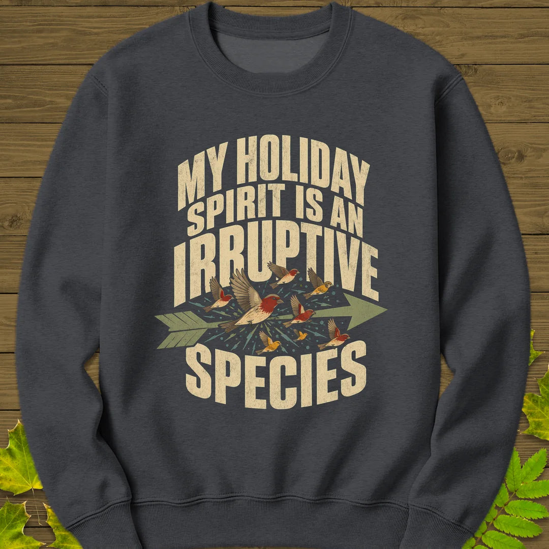 Irruptive Species Sweatshirt in Dark Heather