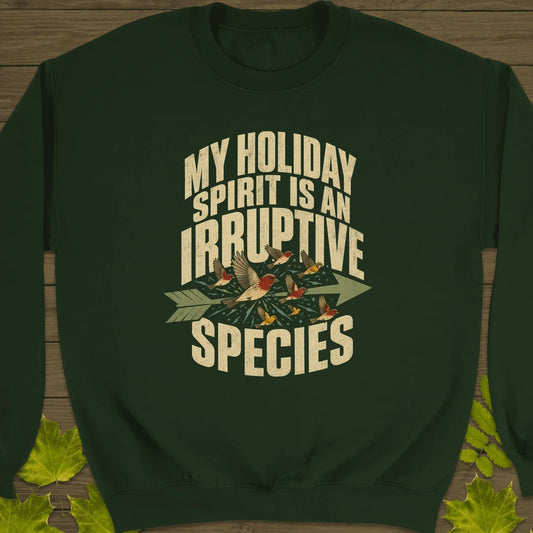 Irruptive Species Sweatshirt in Forest Green
