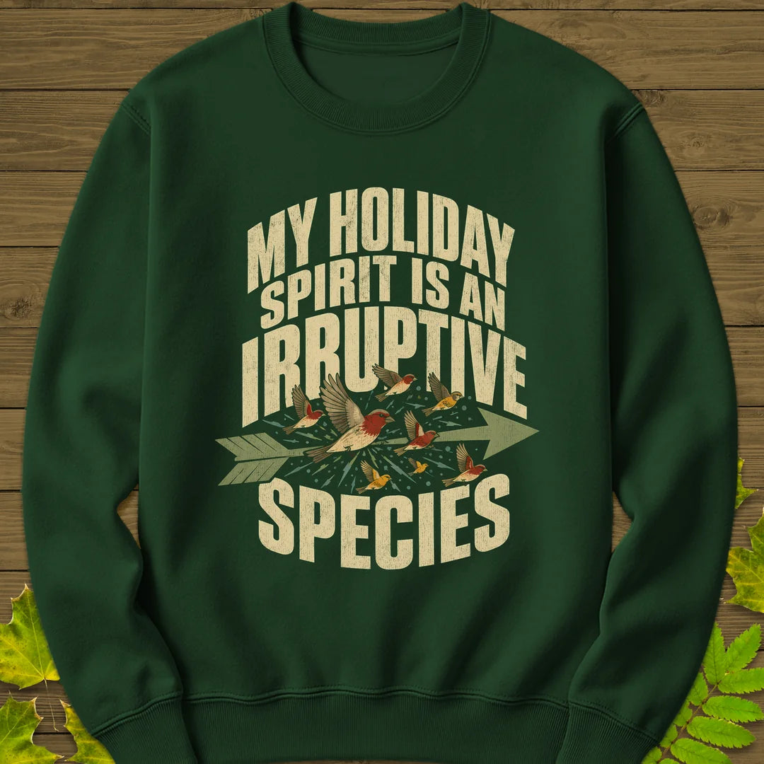 Irruptive Species Sweatshirt in Forest Green