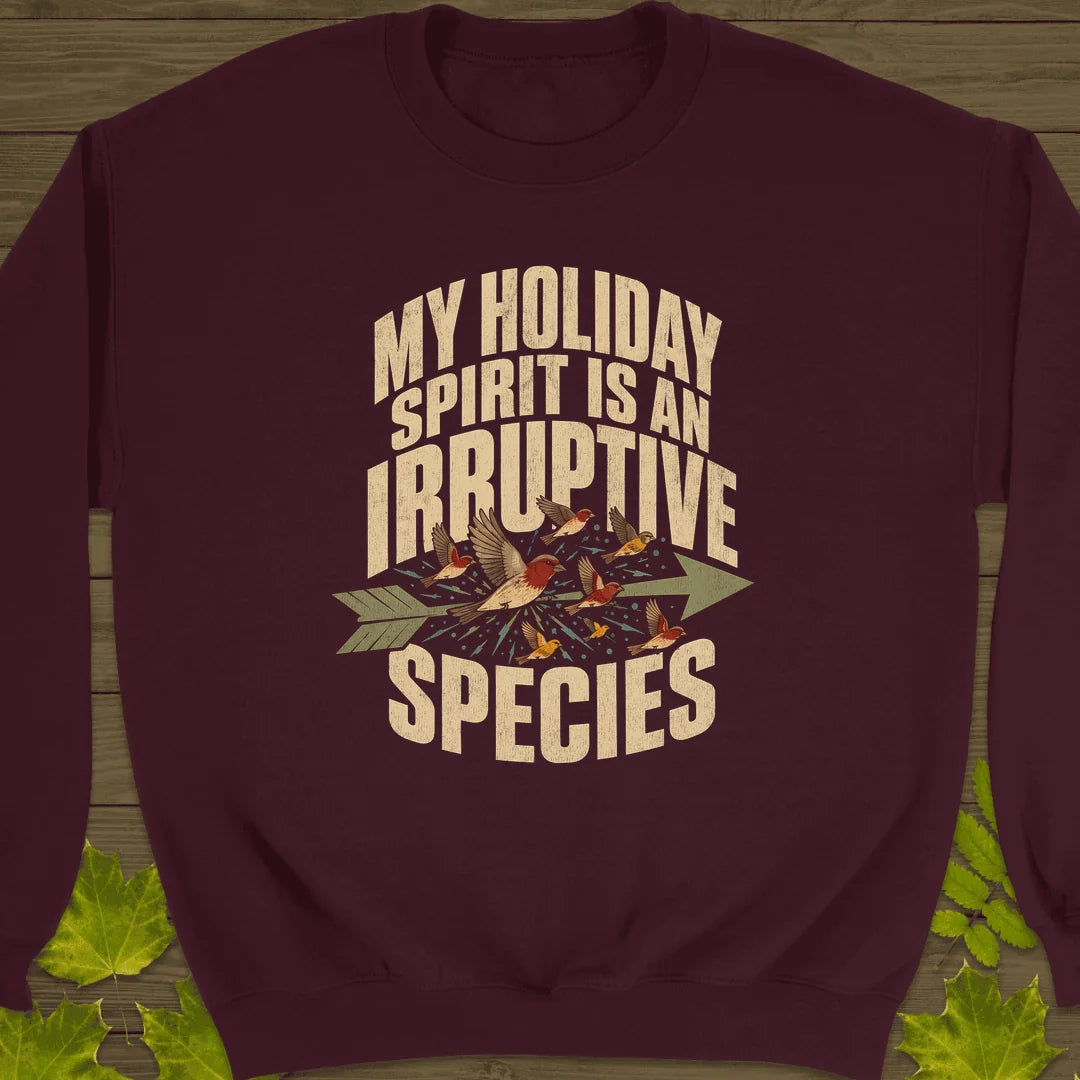 Irruptive Species Sweatshirt in Maroon