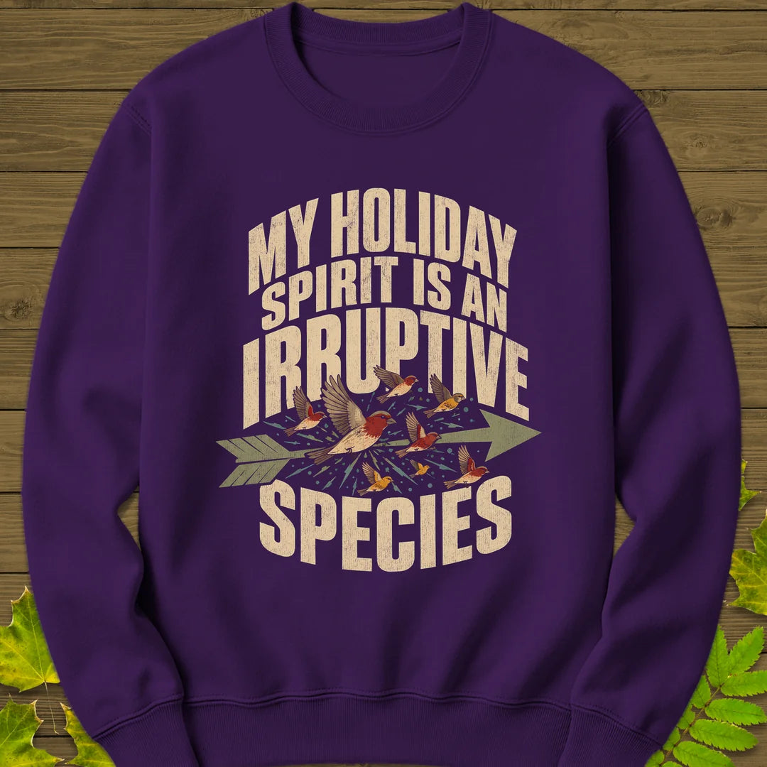 Irruptive Species Sweatshirt in Purple
