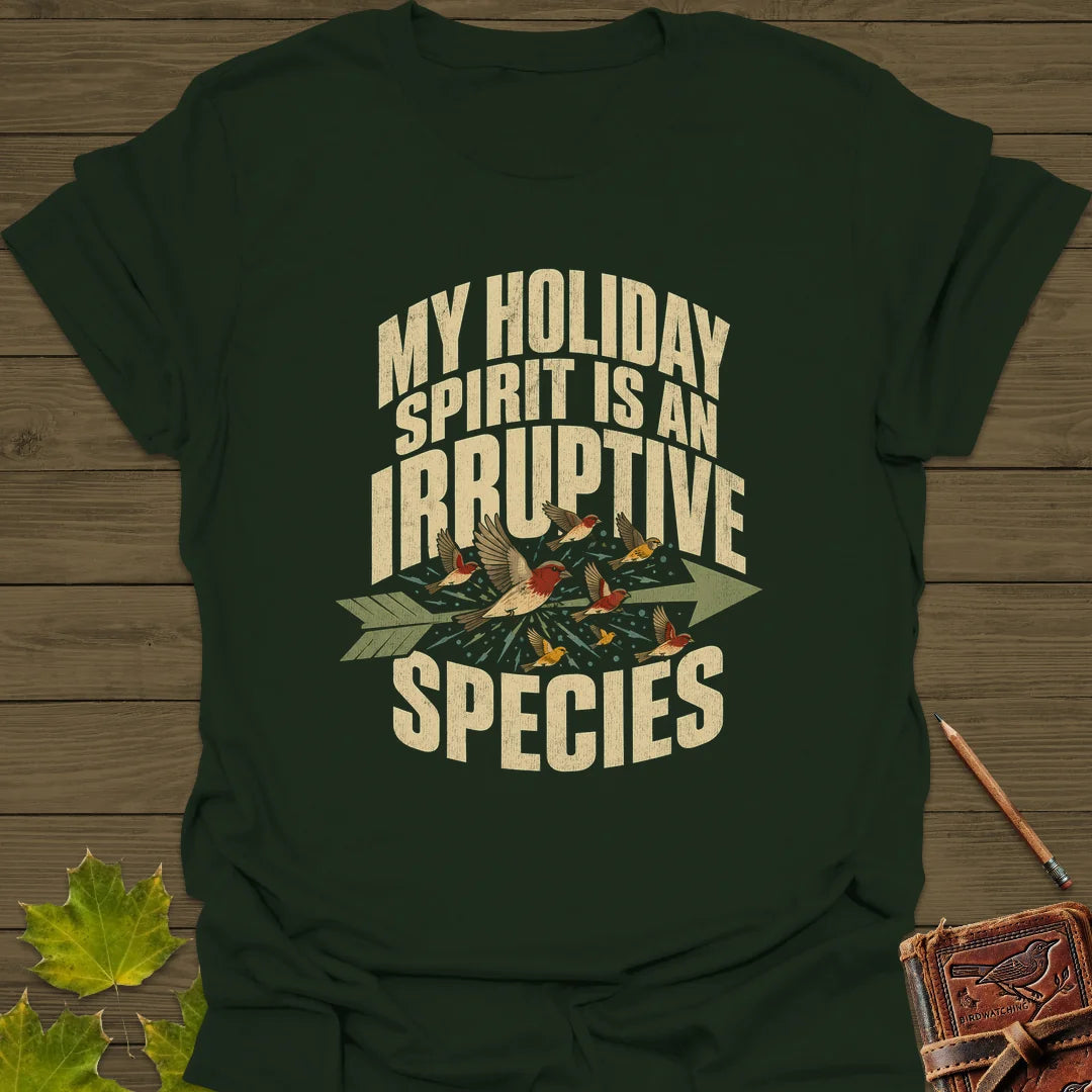 Irruptive Species T-Shirt in Forest Green
