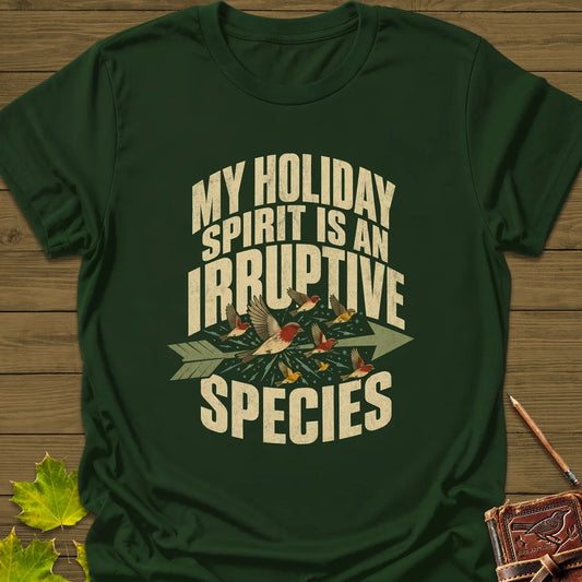 Irruptive Species T-Shirt in Forest Green