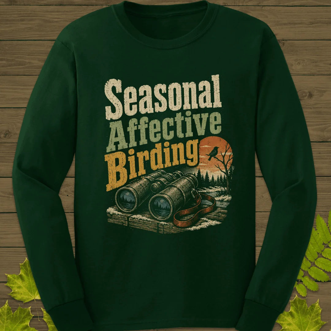 Seasonal Affective Birding Long Sleeve in Forest Green