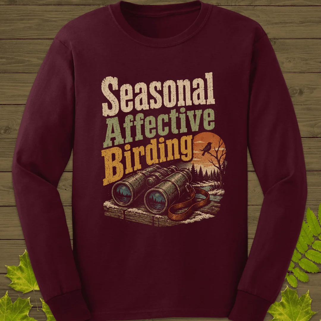 Seasonal Affective Birding Long Sleeve in Maroon