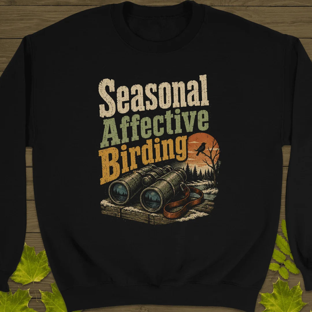 Seasonal Affective Birding Sweatshirt in Black