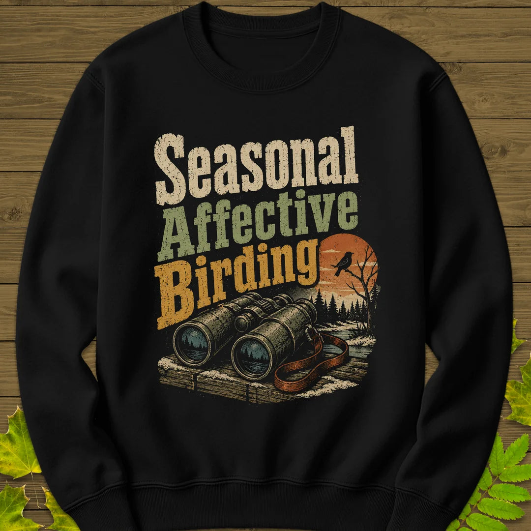 Seasonal Affective Birding Sweatshirt in Black
