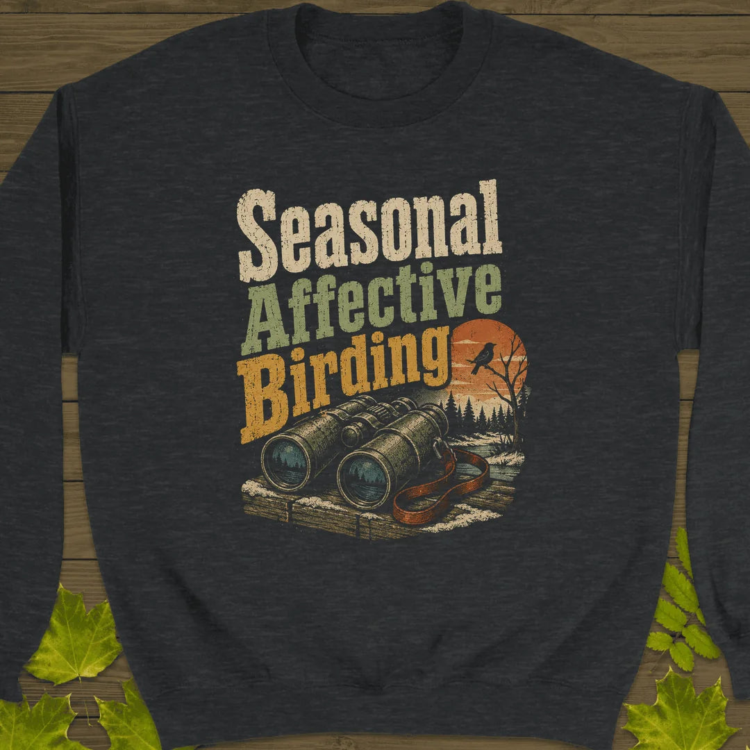 Seasonal Affective Birding Sweatshirt in Dark Heather