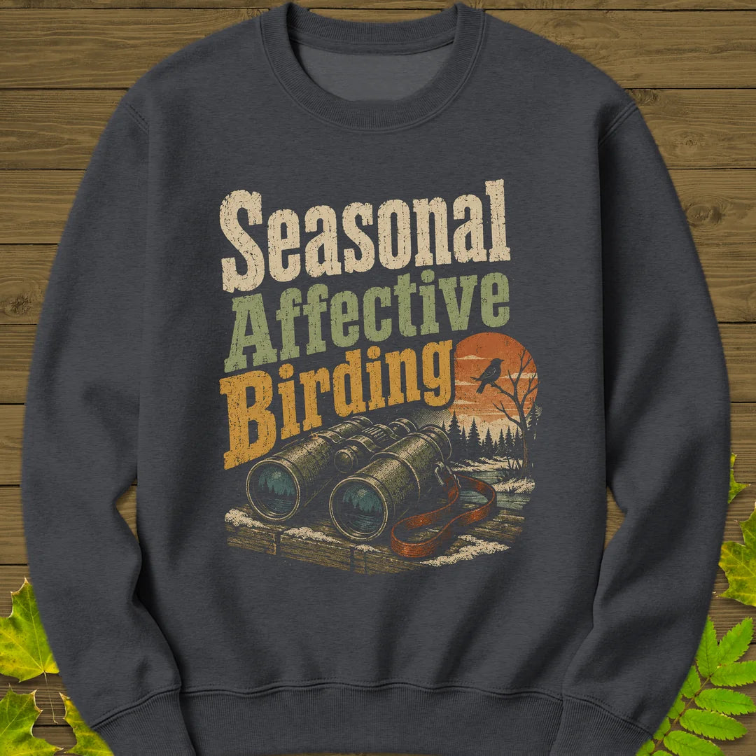 Seasonal Affective Birding Sweatshirt in Dark Heather