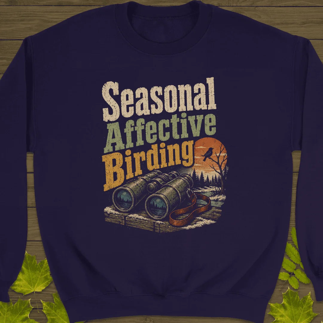 Seasonal Affective Birding Sweatshirt in Purple
