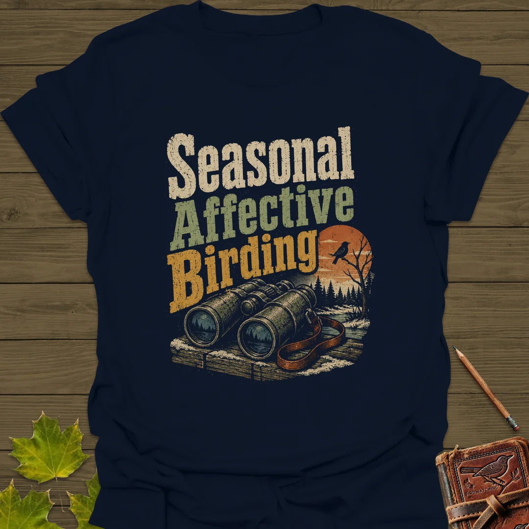 Seasonal Affective Birding T-Shirt in Navy