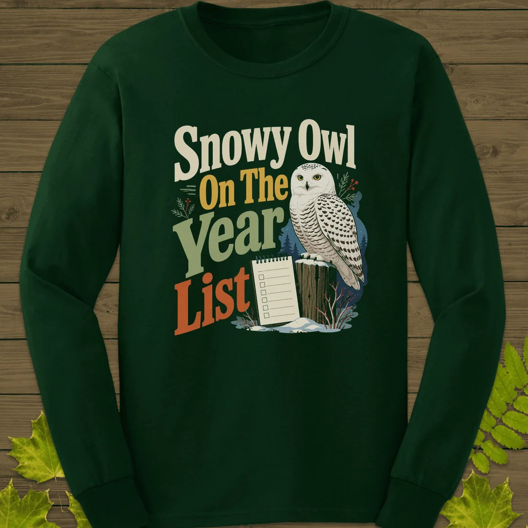 Snowy On The List Long Sleeve in Forest Green